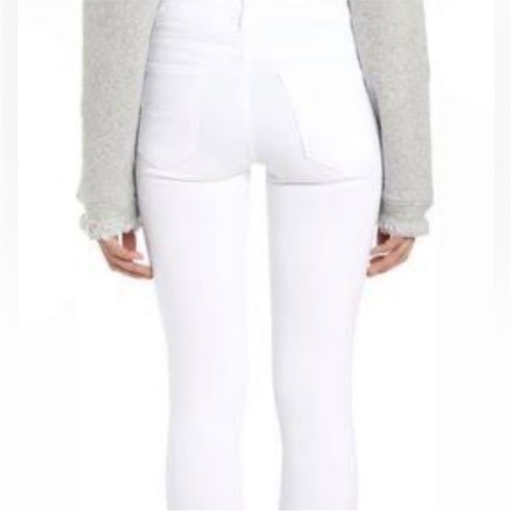 FRAME Le Skinny De Jeanne Distressed Front White Skinny Jean Size 29 - Picture 2 of 8